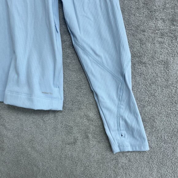 Mondetta Women's XS Light Blue Quarter-Zip Long Sleeve Active Sweatshirt - Picture 11 of 13